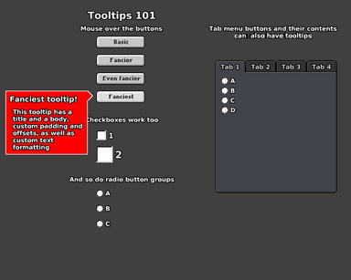 Tooltips